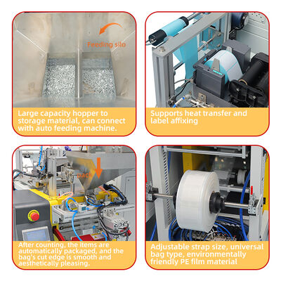 Good price DGAX Automatic Electric Application with PLC System Industrial Counting Packing Machine Sealing Labeling Machine for Small Injection Molded Parts online